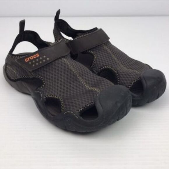 CROCS MEN SWIFTWATER LILEE MESH DECK SANDALS - Picture 13 of 16